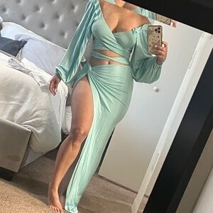 Skirt Set- Color: Turquoise